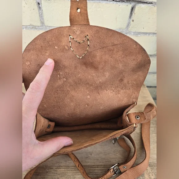 Handcrafted Leather Mini Crossbody - Picture 6 of 11